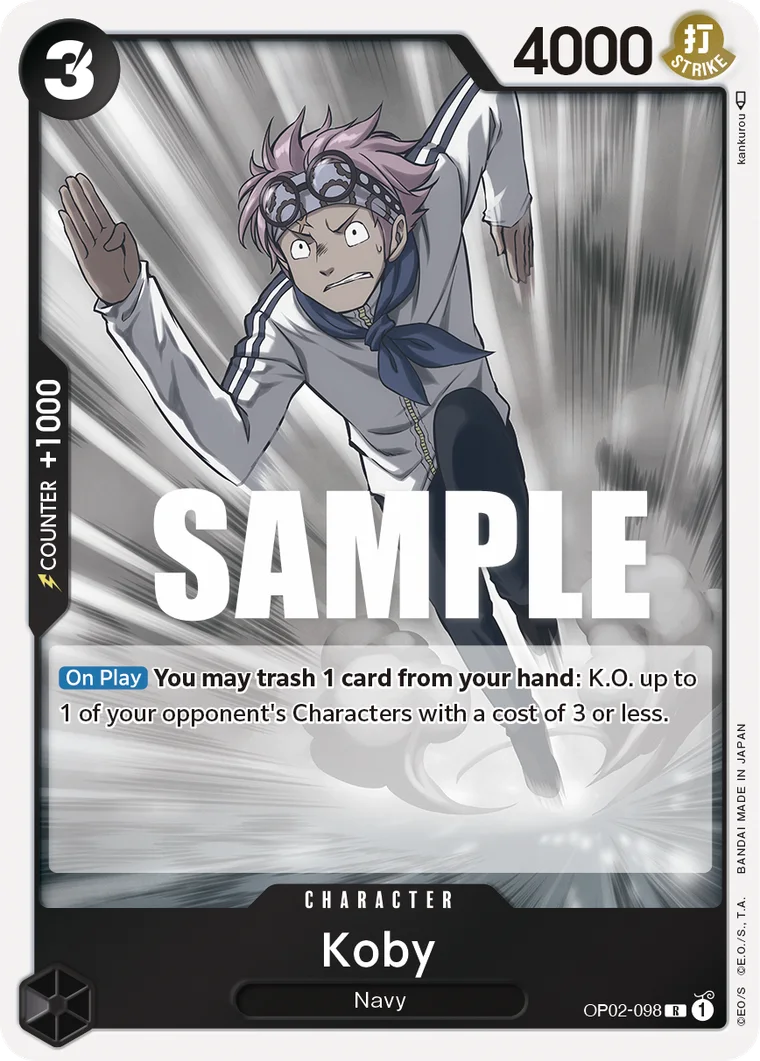 Koby OP02-098 – One Piece Card Game Character