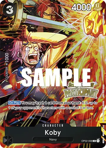 Koby OP02-098 (Alternate art)
