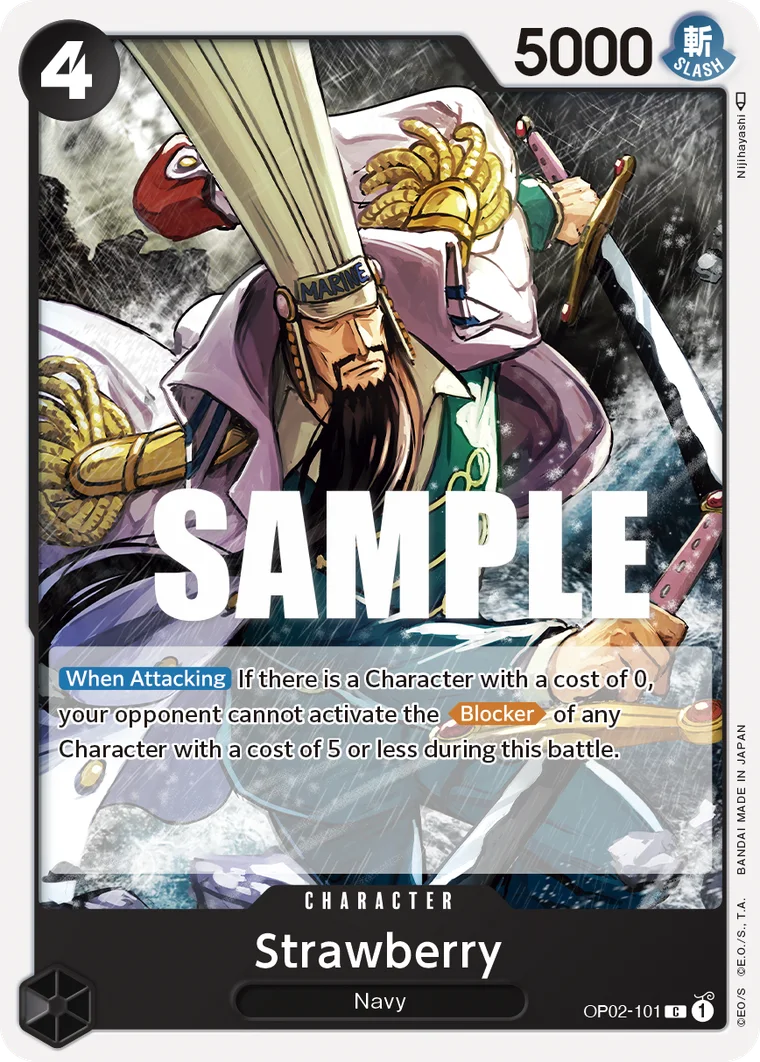 Strawberry OP02-101 – One Piece Card Game Character