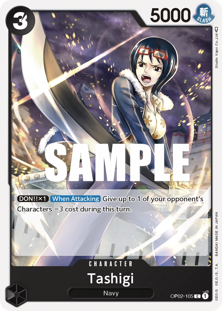 Tashigi OP02-105 – One Piece Card Game Character