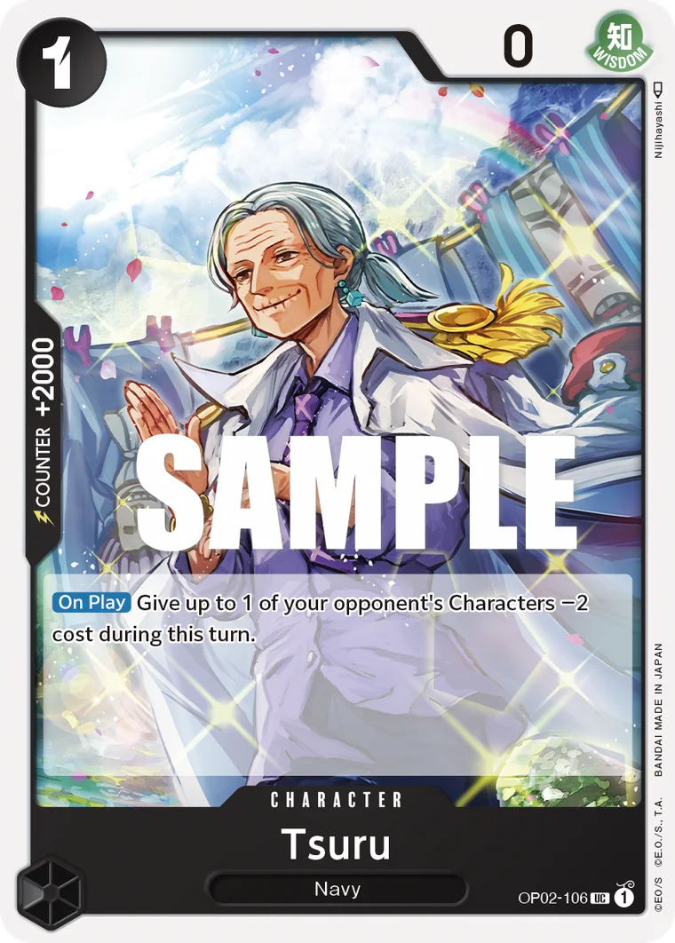 Tsuru OP02-106 – One Piece Card Game Character