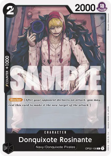 Donquixote Rosinante OP02-108 (Reprint)