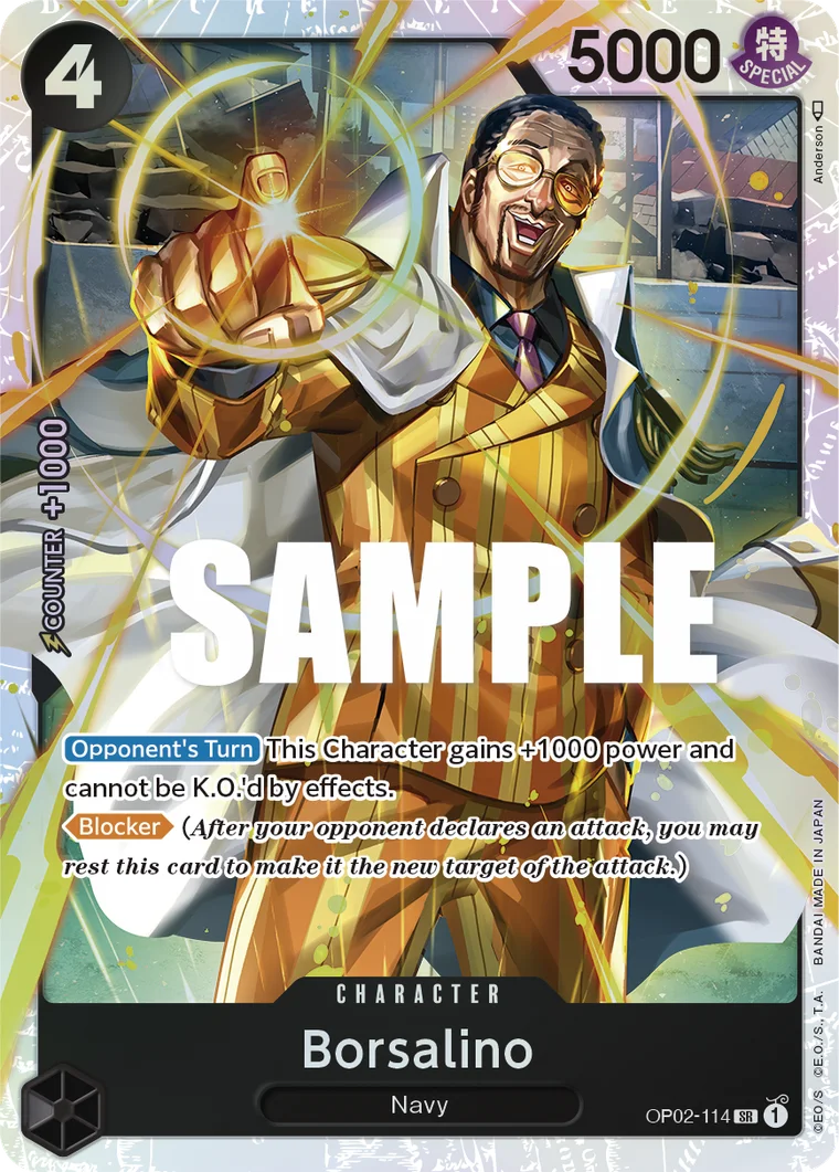 Borsalino OP02-114 – One Piece Card Game Character