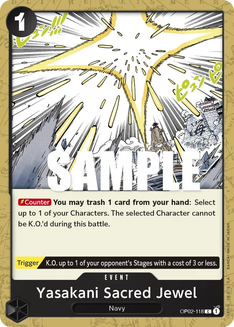Yasakani Sacred Jewel OP02-118 – One Piece Card Game Event