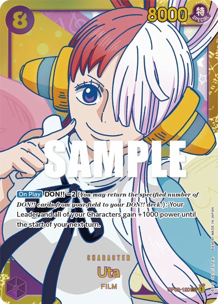 Uta OP02-120 – One Piece Card Game Character