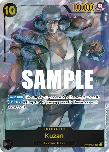 Kuzan OP02-121 (Alternate art)