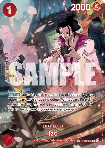 Izo OP03-003 (Alternate art)