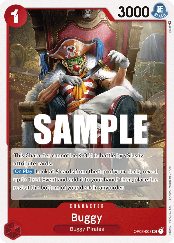 Buggy OP03-008 – One Piece Card Game Character