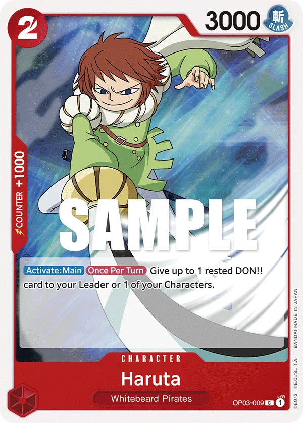 Haruta OP03-009 – One Piece Card Game Character