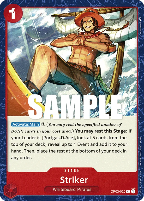Striker OP03-020 – One Piece Card Game Stage