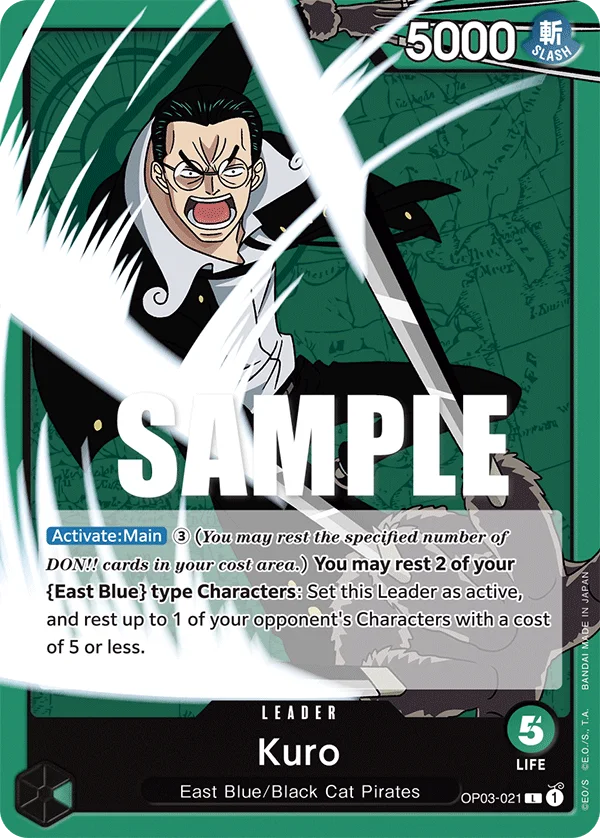 Kuro OP03-021 – One Piece Card Game Leader