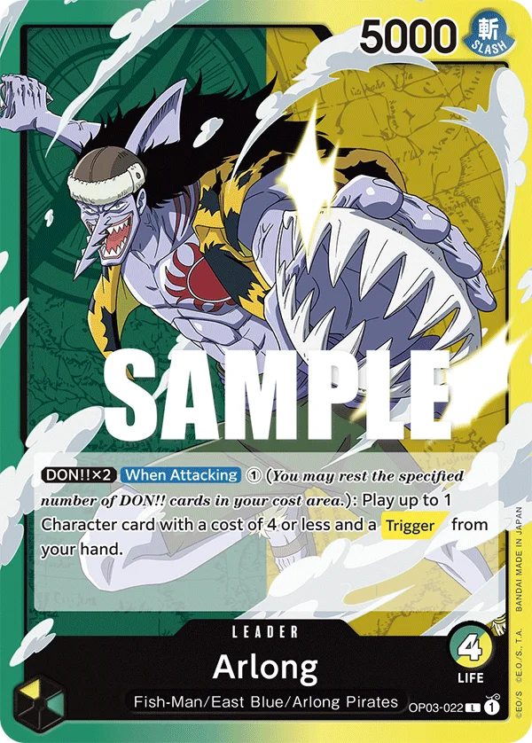 Arlong OP03-022 – One Piece Card Game Leader