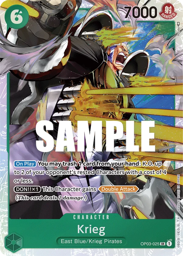 Krieg OP03-025 – One Piece Card Game Character
