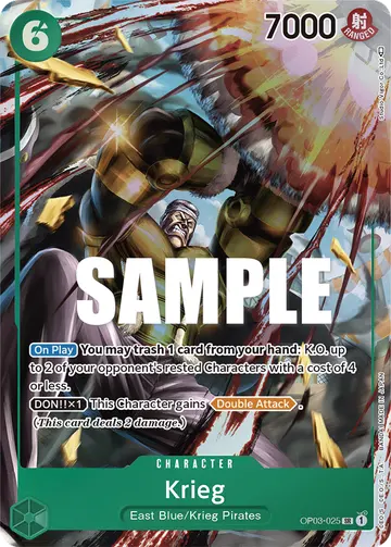 Krieg OP03-025 (Alternate art)