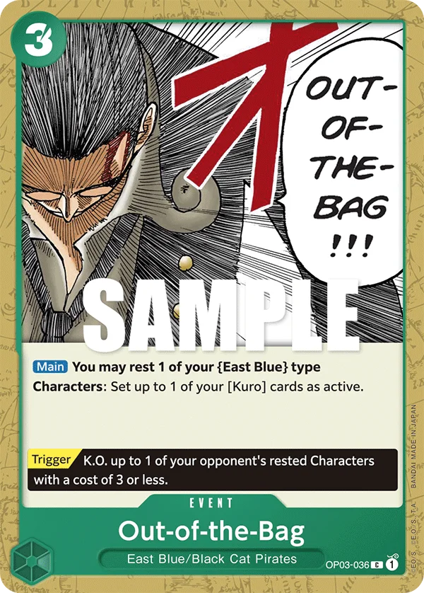 Out-of-the-Bag OP03-036 – One Piece Card Game Event