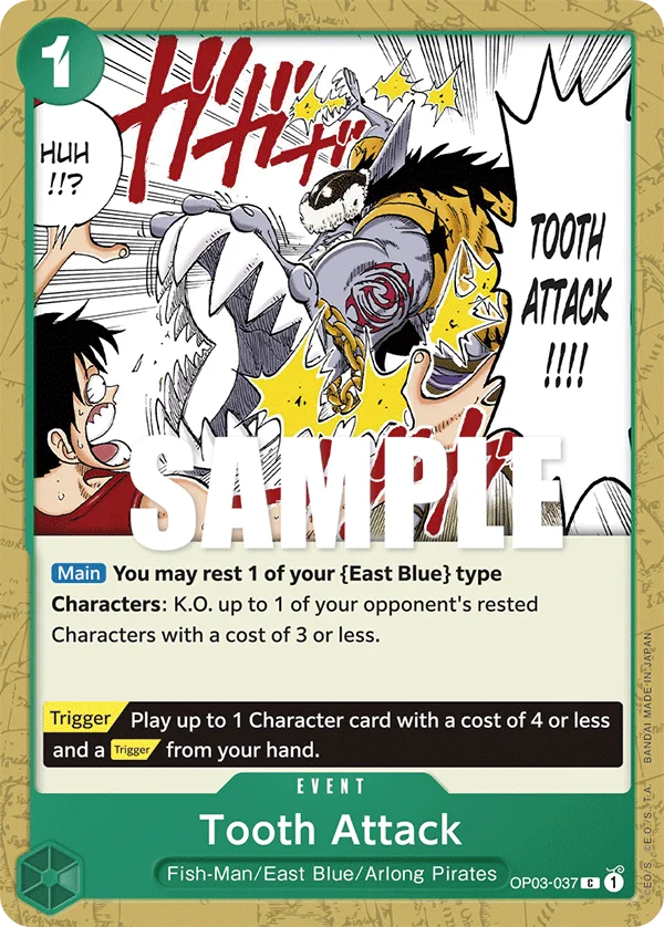 Tooth Attack OP03-037 – One Piece Card Game Event