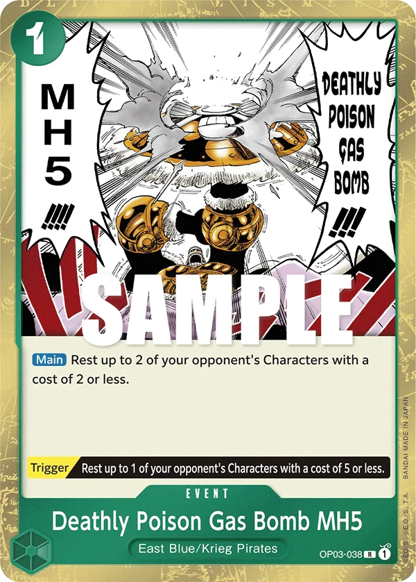 Deathly Poison Gas Bomb MH5 OP03-038 – One Piece Card Game Event