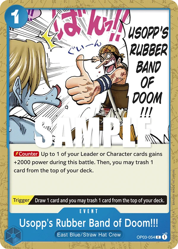 Usopp's Rubber Band of Doom!!! OP03-054 – One Piece Card Game Event