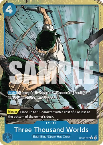 Three Thousand Worlds OP03-057 (Alternate art)