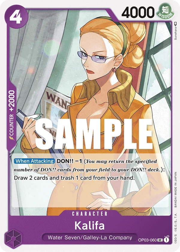 Kalifa OP03-060 – One Piece Card Game Character
