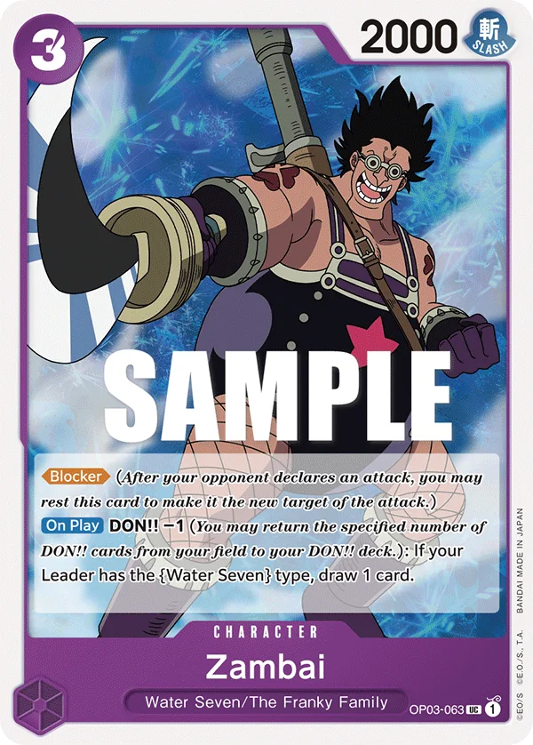 Zambai OP03-063 – One Piece Card Game Character