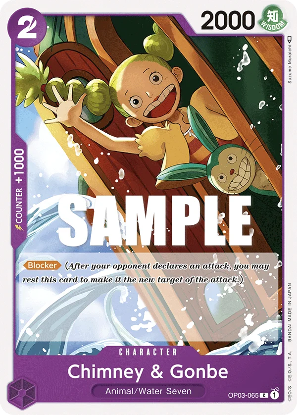Chimney & Gonbe OP03-065 – One Piece Card Game Character