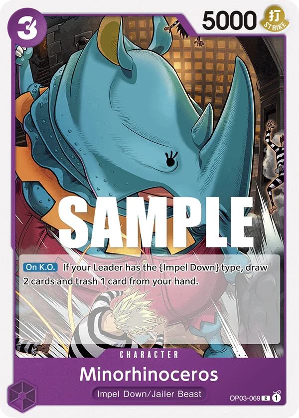 Minorhinoceros OP03-069 – One Piece Card Game Character