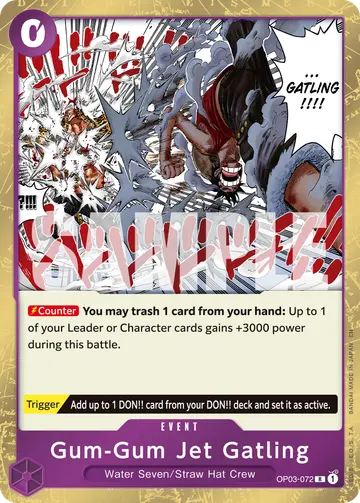 Gum-Gum Jet Gatling OP03-072 (Reprint)