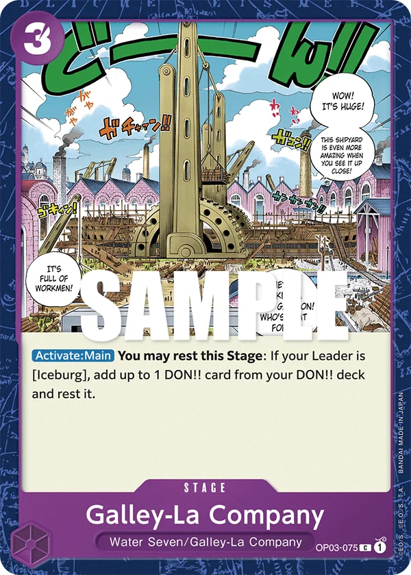 Galley-La Company OP03-075 – One Piece Card Game Stage