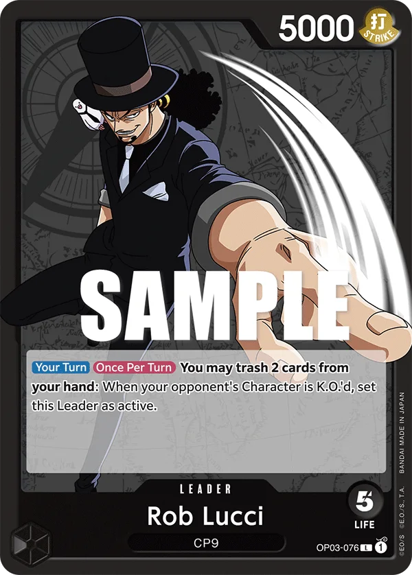 Rob Lucci OP03-076 – One Piece Card Game Leader