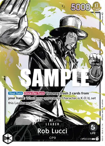Rob Lucci OP03-076 (Alternate art)
