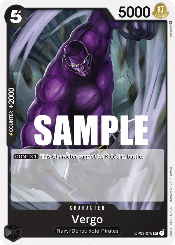 Vergo OP03-079 – One Piece Card Game Character