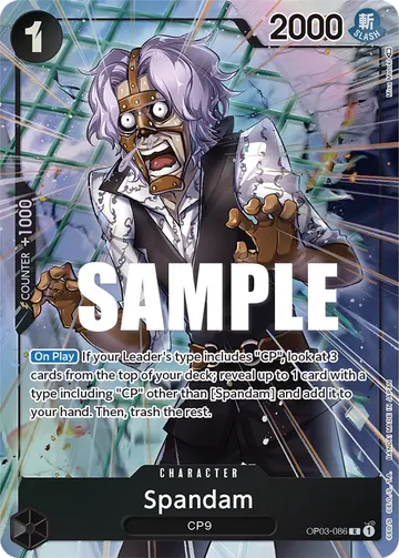 Spandam OP03-086 (Alternate art)