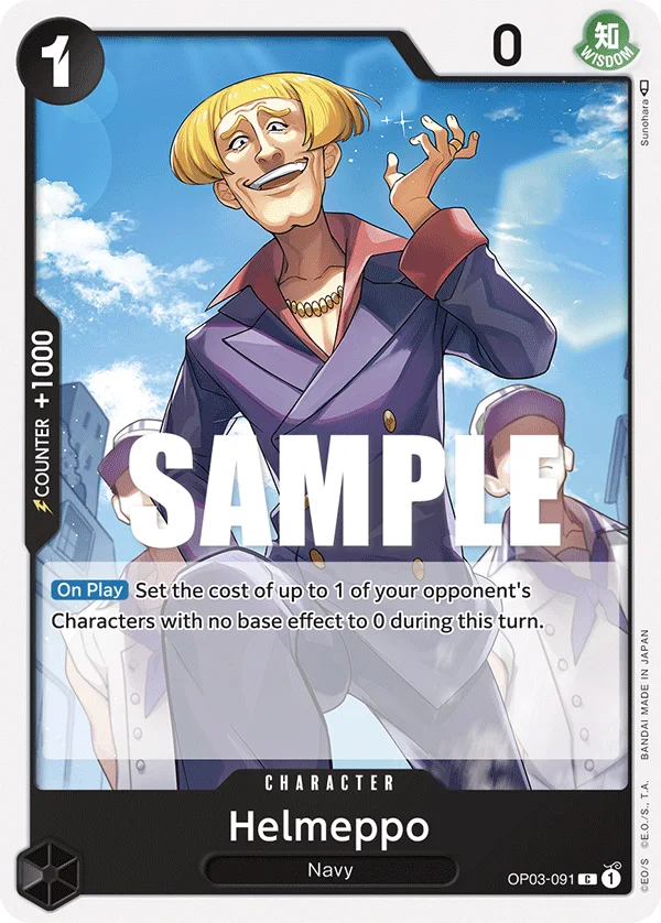 Helmeppo OP03-091 – One Piece Card Game Character
