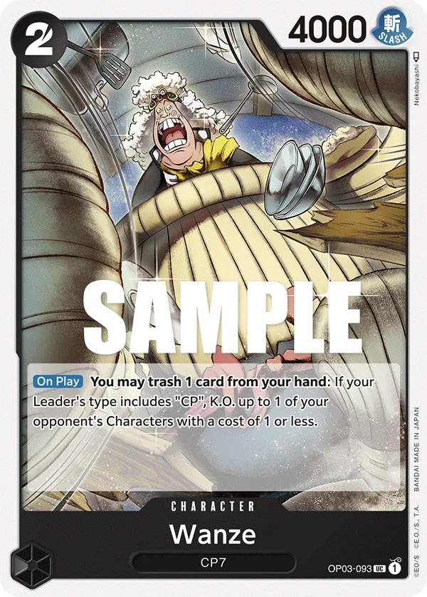 Wanze OP03-093 – One Piece Card Game Character