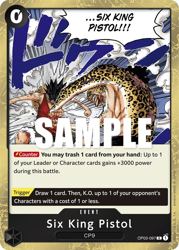 Six King Pistol OP03-097 – One Piece Card Game Event