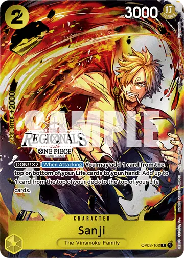 Sanji OP03-102 (Alternate art)