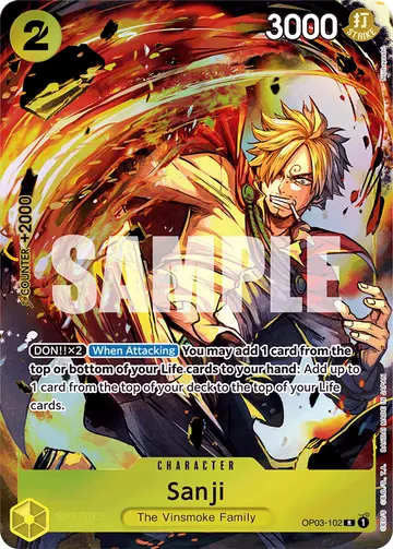Sanji OP03-102 (Alternate art)