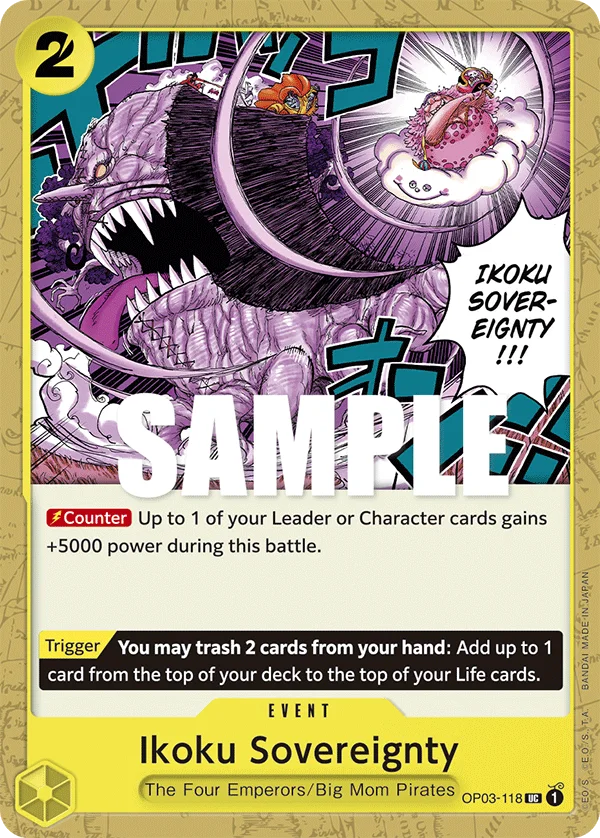 Ikoku Sovereignty OP03-118 – One Piece Card Game Event