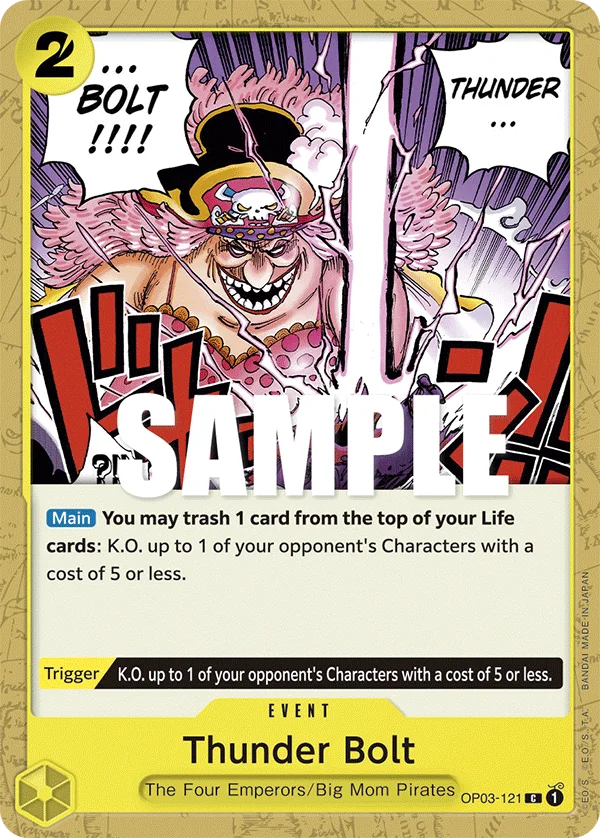 Thunder Bolt OP03-121 – One Piece Card Game Event