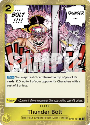 Thunder Bolt OP03-121 (Alternate art)