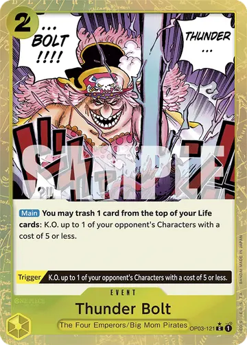Thunder Bolt OP03-121 (Alternate art)