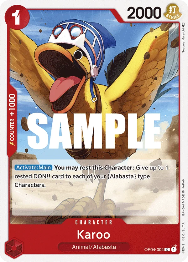 Karoo OP04-004 – One Piece Card Game Character
