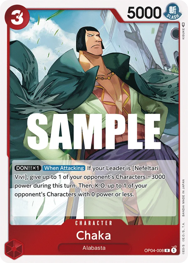 Chaka OP04-008 – One Piece Card Game Character