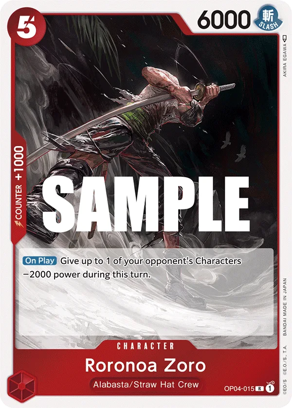 Roronoa Zoro OP04-015 – One Piece Card Game Character