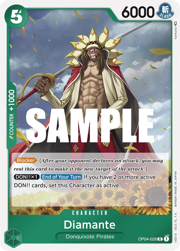 Diamante OP04-028 – One Piece Card Game Character