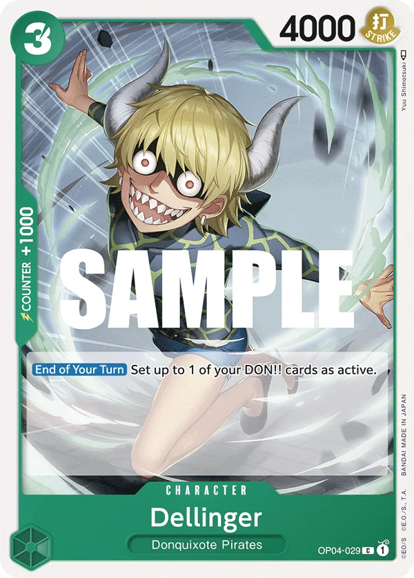 Dellinger OP04-029 – One Piece Card Game Character