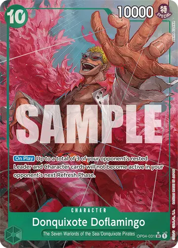 Donquixote Doflamingo OP04-031 (Alternate art)