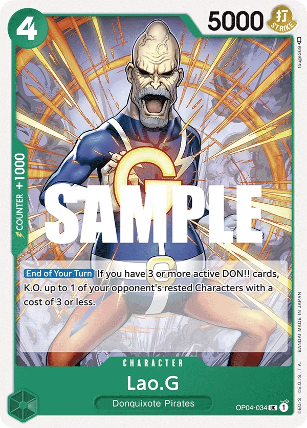 Lao.G OP04-034 – One Piece Card Game Character