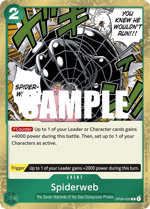 Spiderweb OP04-035 – One Piece Card Game Event